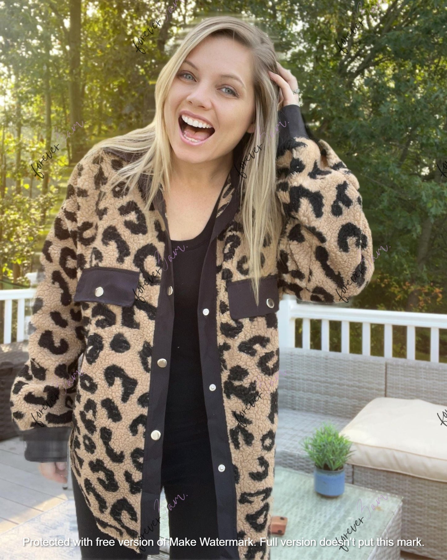 rts: Leopard MOMMY AND ME Sherpa shacket*