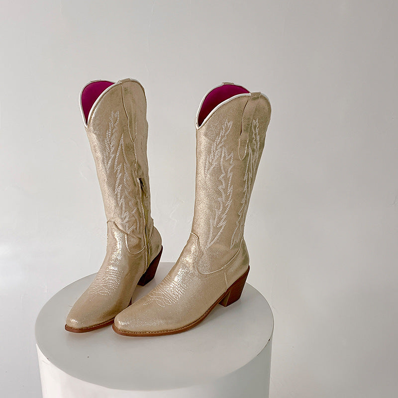 RTS: The Elle Woods Bend and Snap Cowgirl Boot