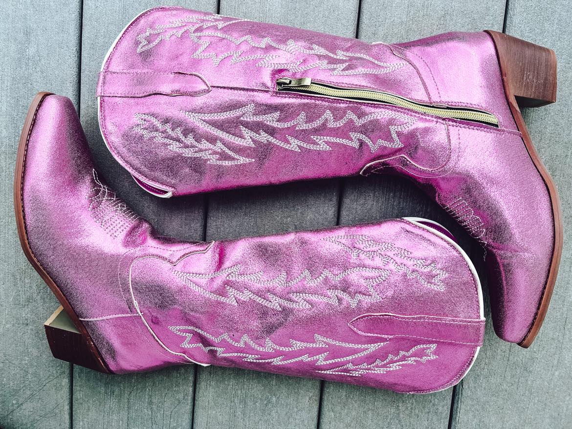 RTS: The Elle Woods Bend and Snap Cowgirl Boot