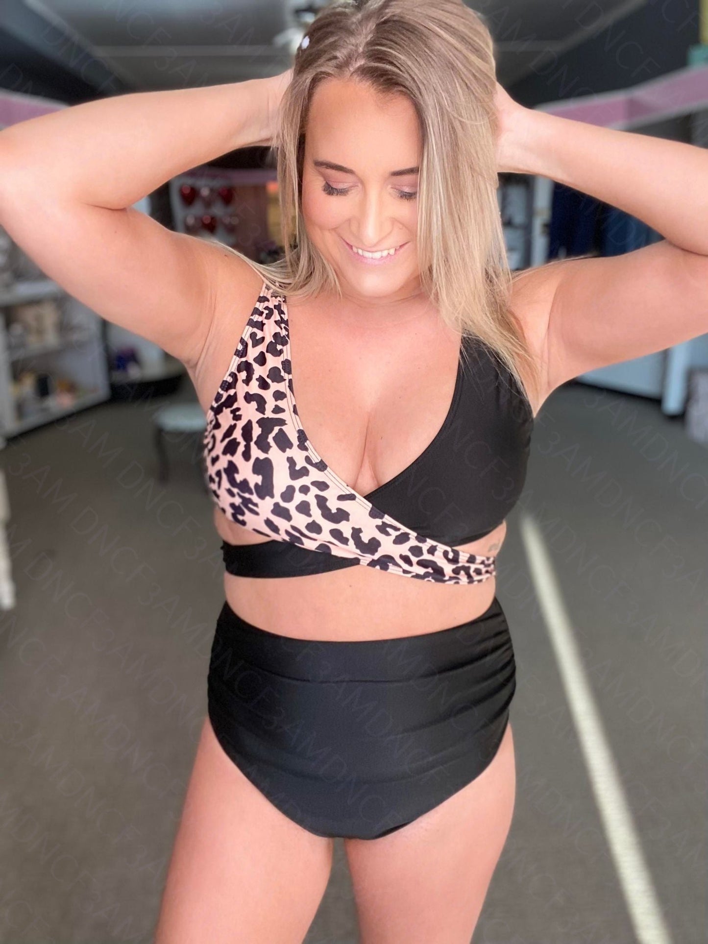 rts: The Leena Leopard Two Piece Swim