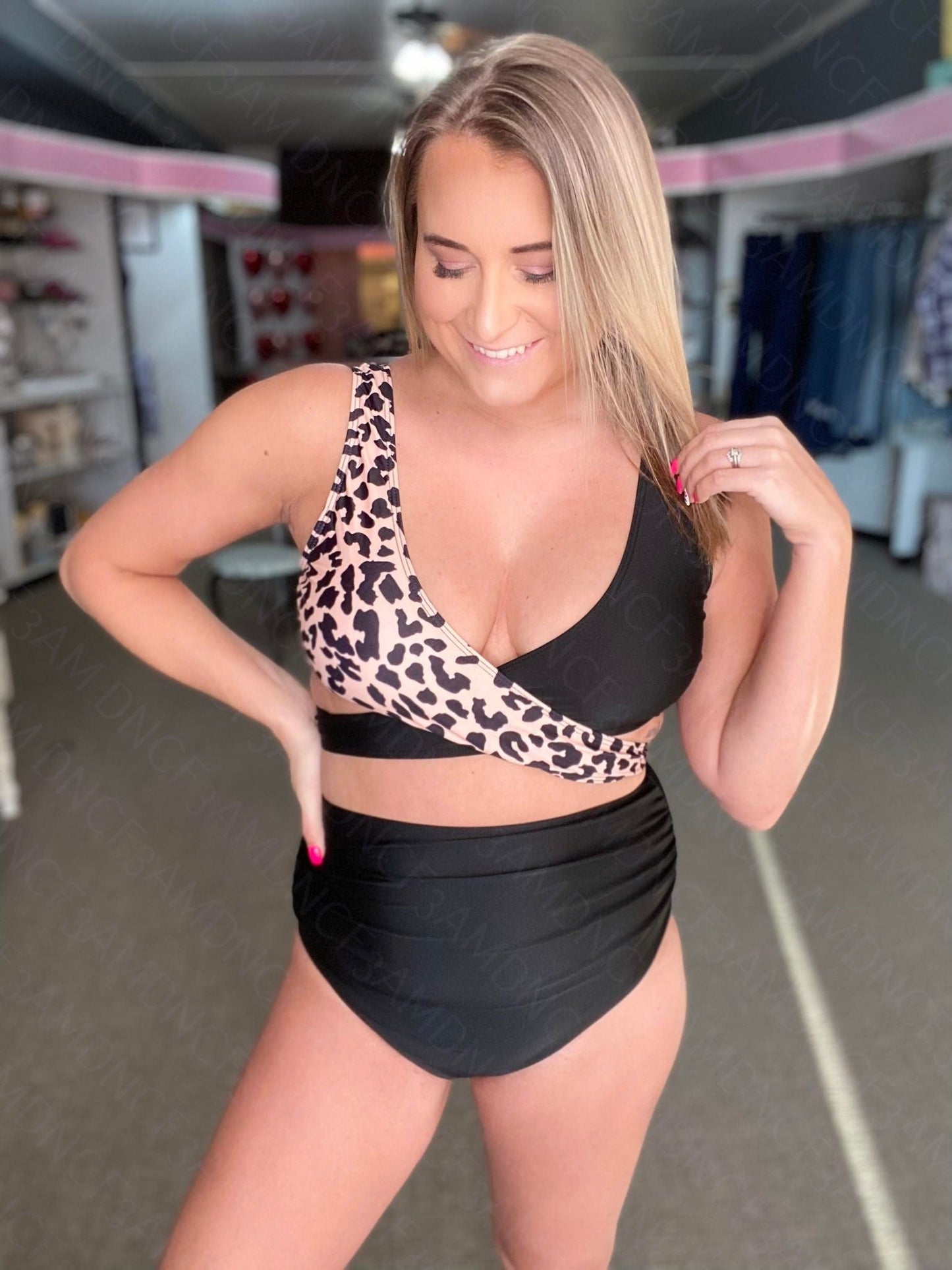 rts: The Leena Leopard Two Piece Swim