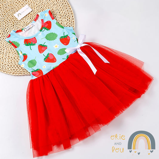 Berry Sassy Tulle Dress