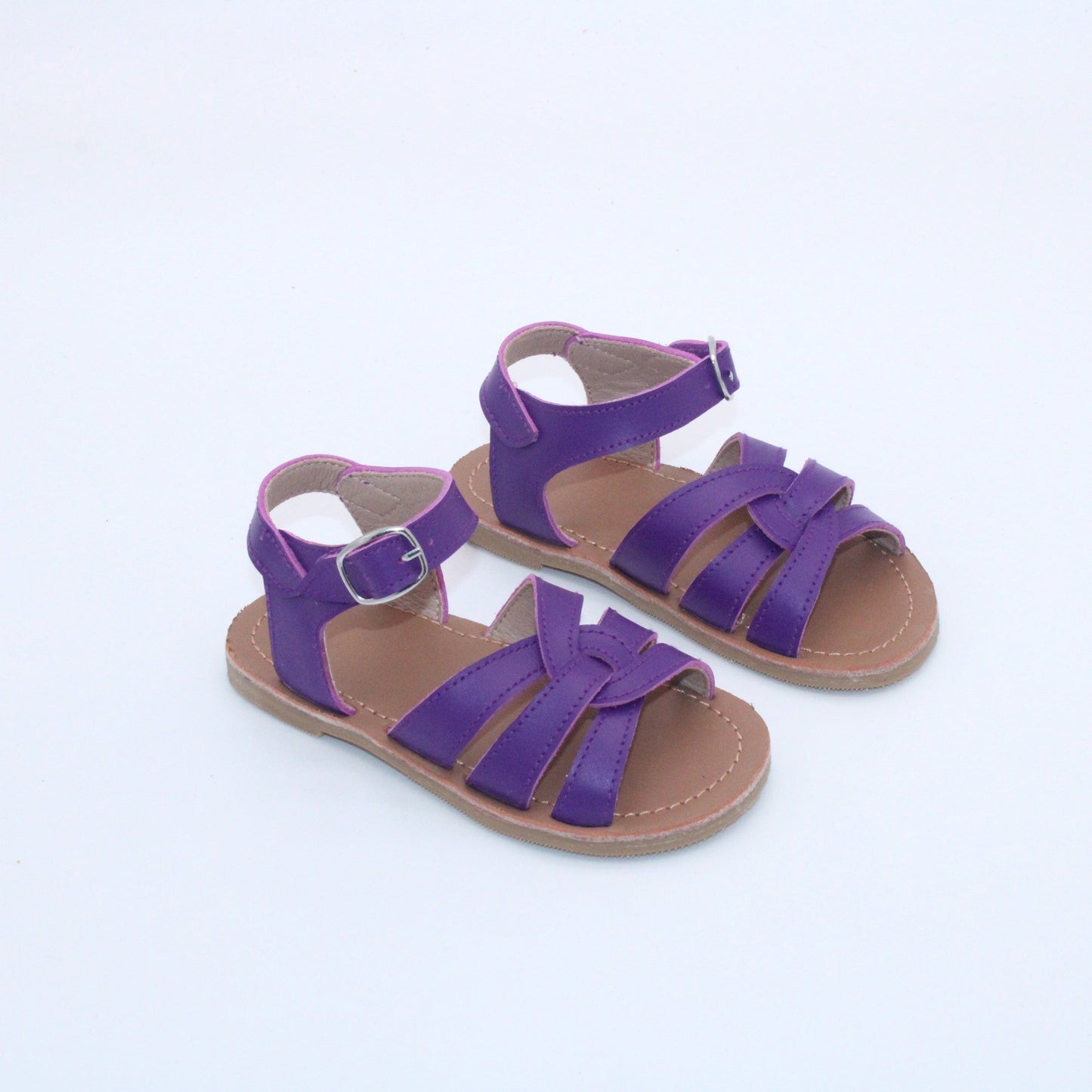 RTS: Youth - Vegan Leather Strappy Sandals