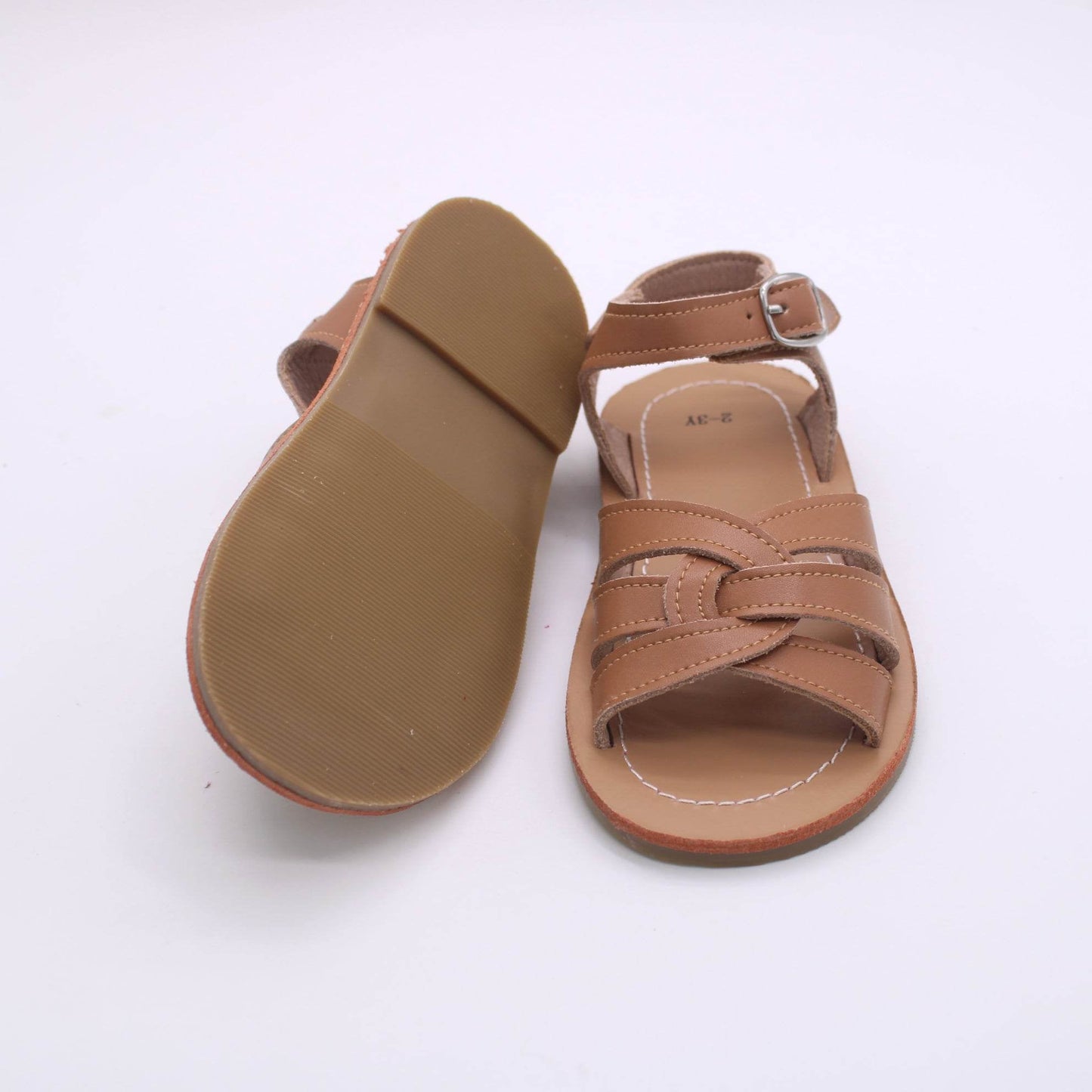 RTS: Youth - Vegan Leather Strappy Sandals