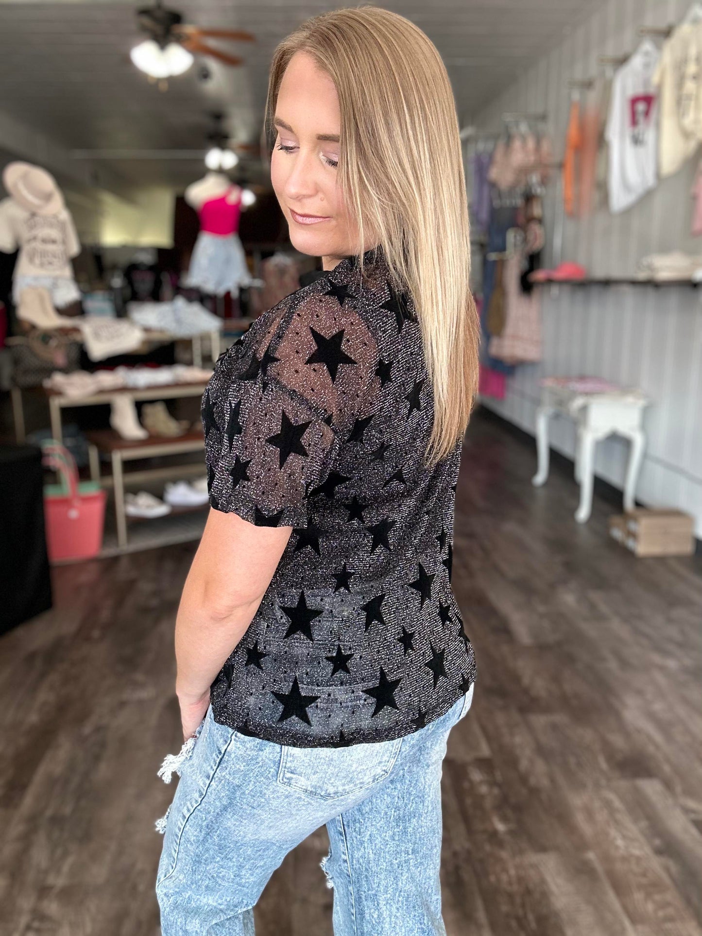 RTS: Sheer Star shirt 7.11.23