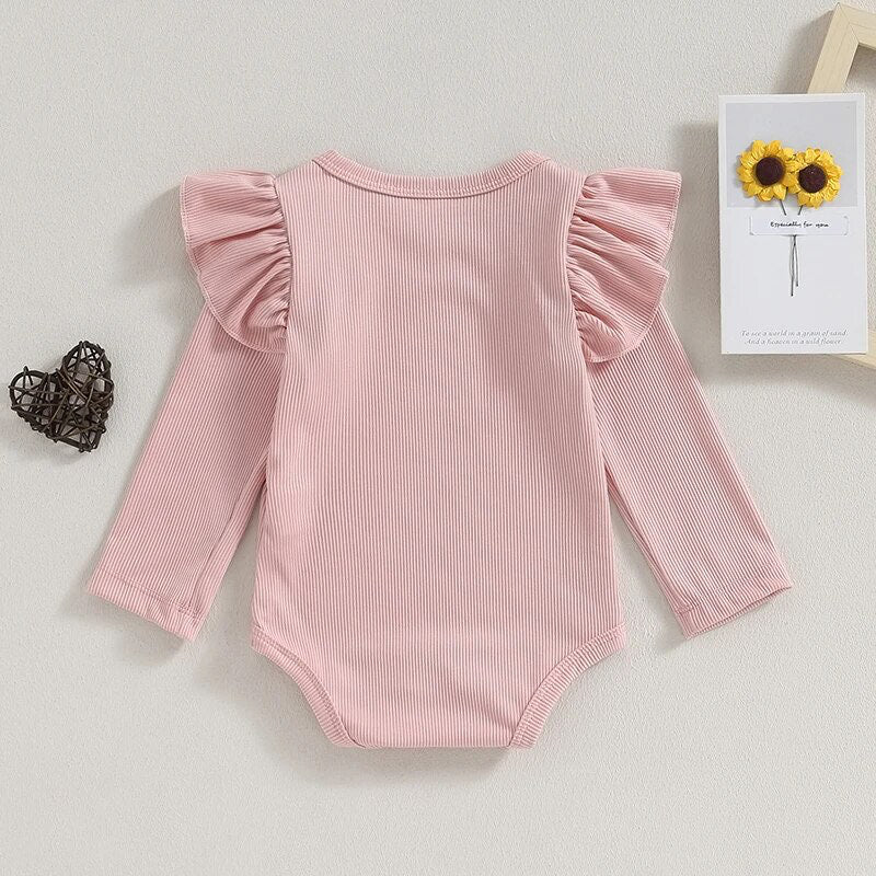 PREORDER: Ruffle Long Sleeve Onesie 9.16.24