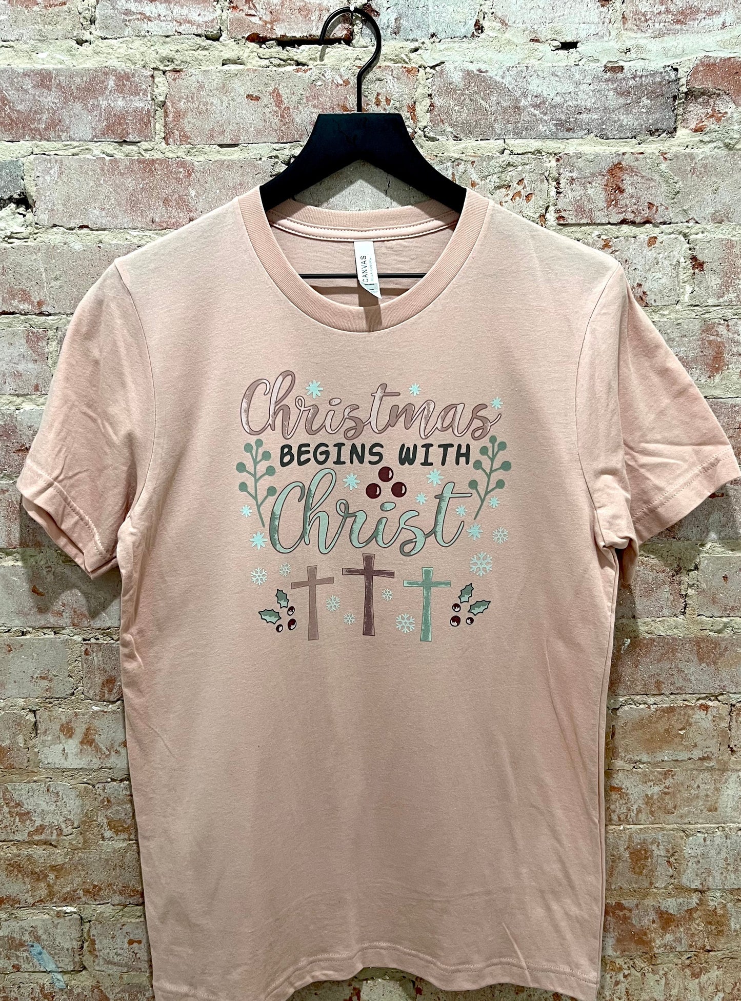 Christmas Begins with Christ Tee