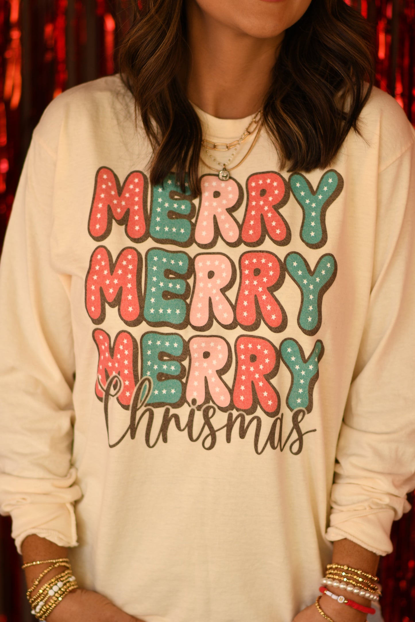 Merry Merry Christmas Tee/Long Sleeve Tee