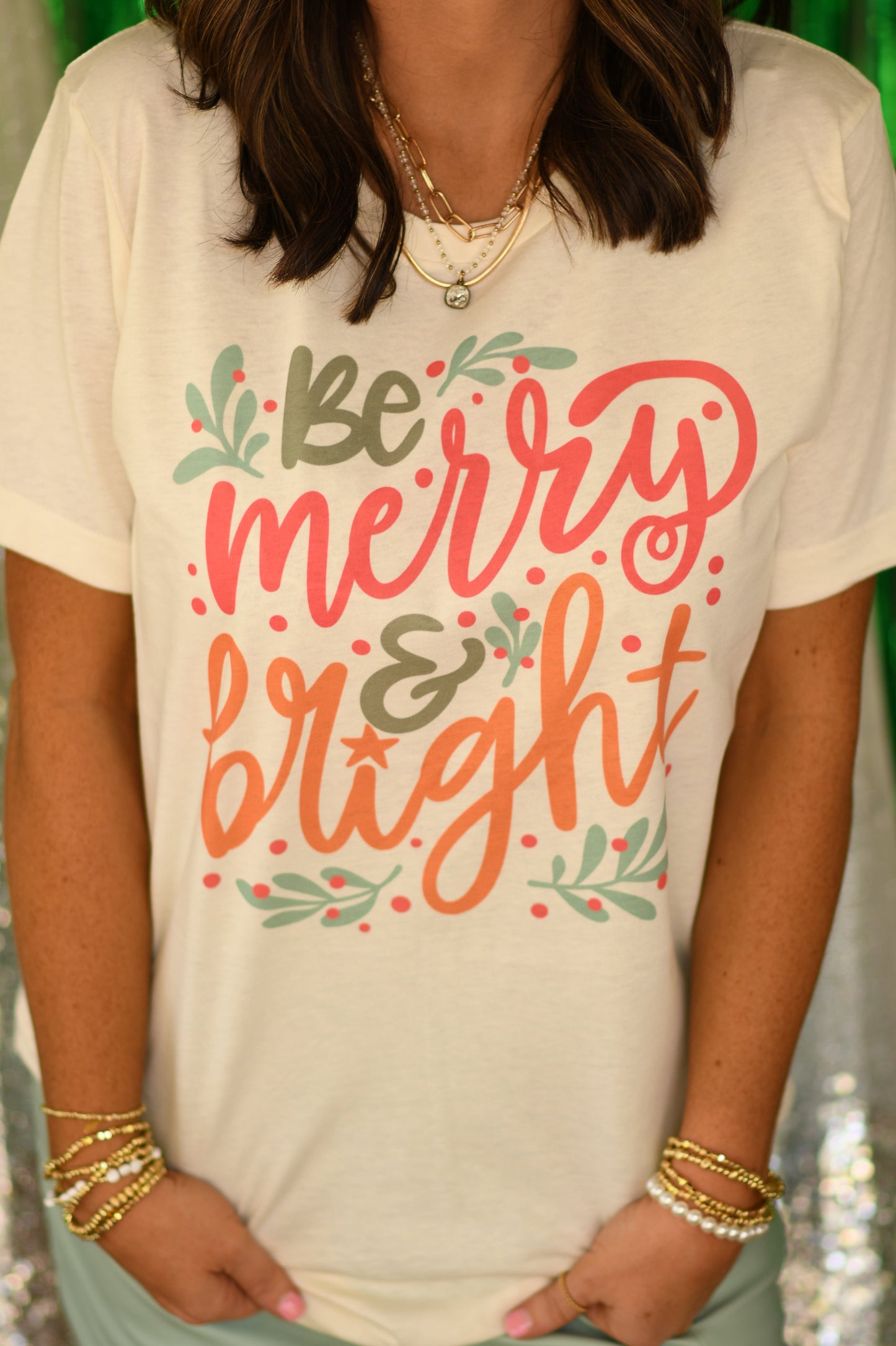 Be Merry and Bright Tee