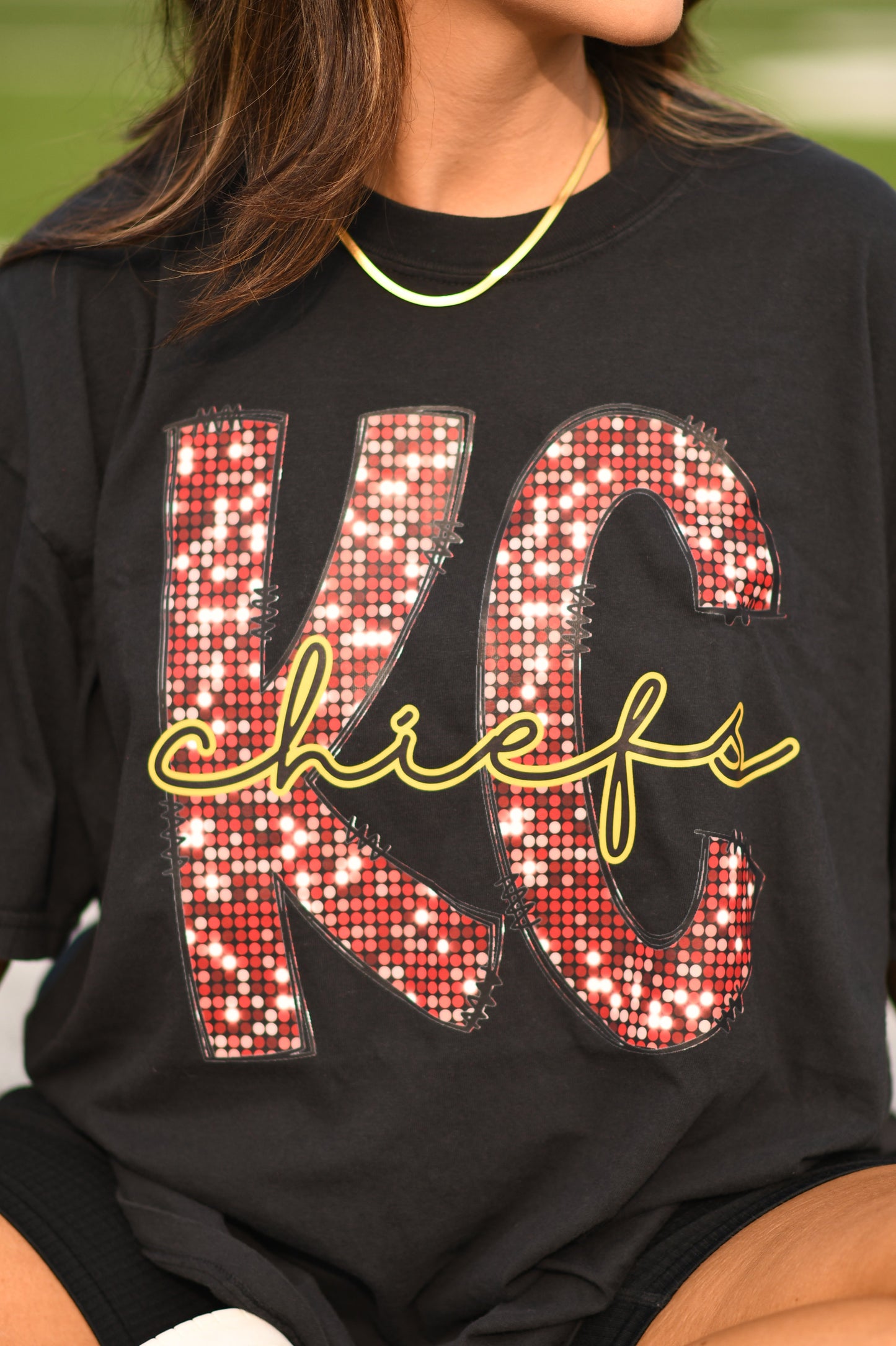 Sparkle KC Chiefs Tee