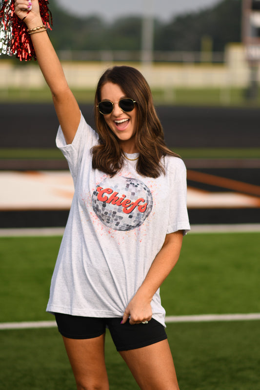 Chiefs Disco Ball Tee - Youth and Adult sizes