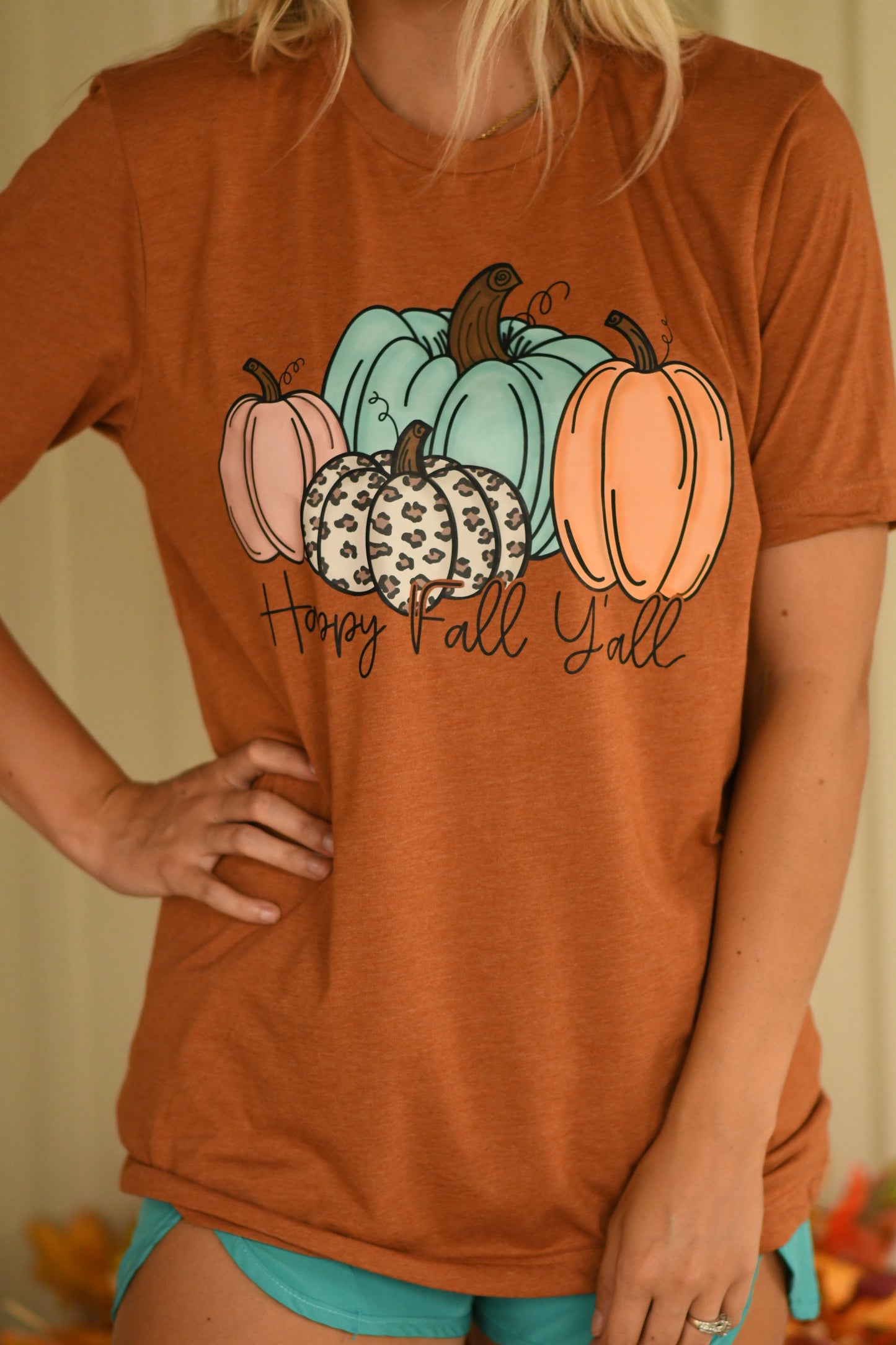 Happy Fall Yall Pumpkin Tee