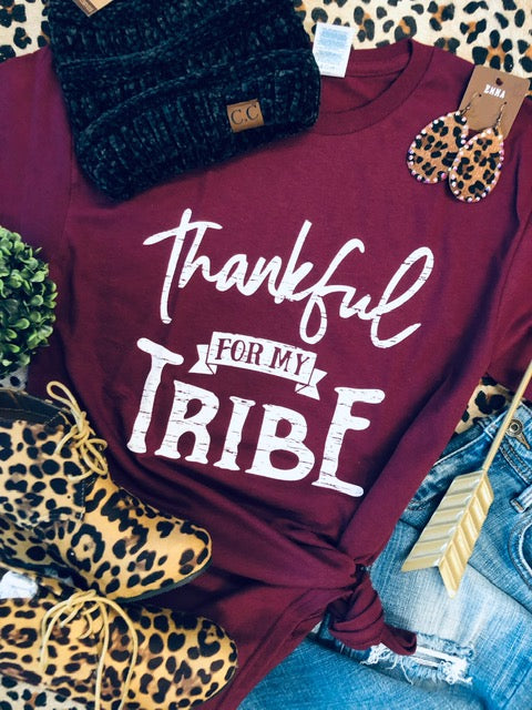 Thankful For My Tribe Tee (stock)