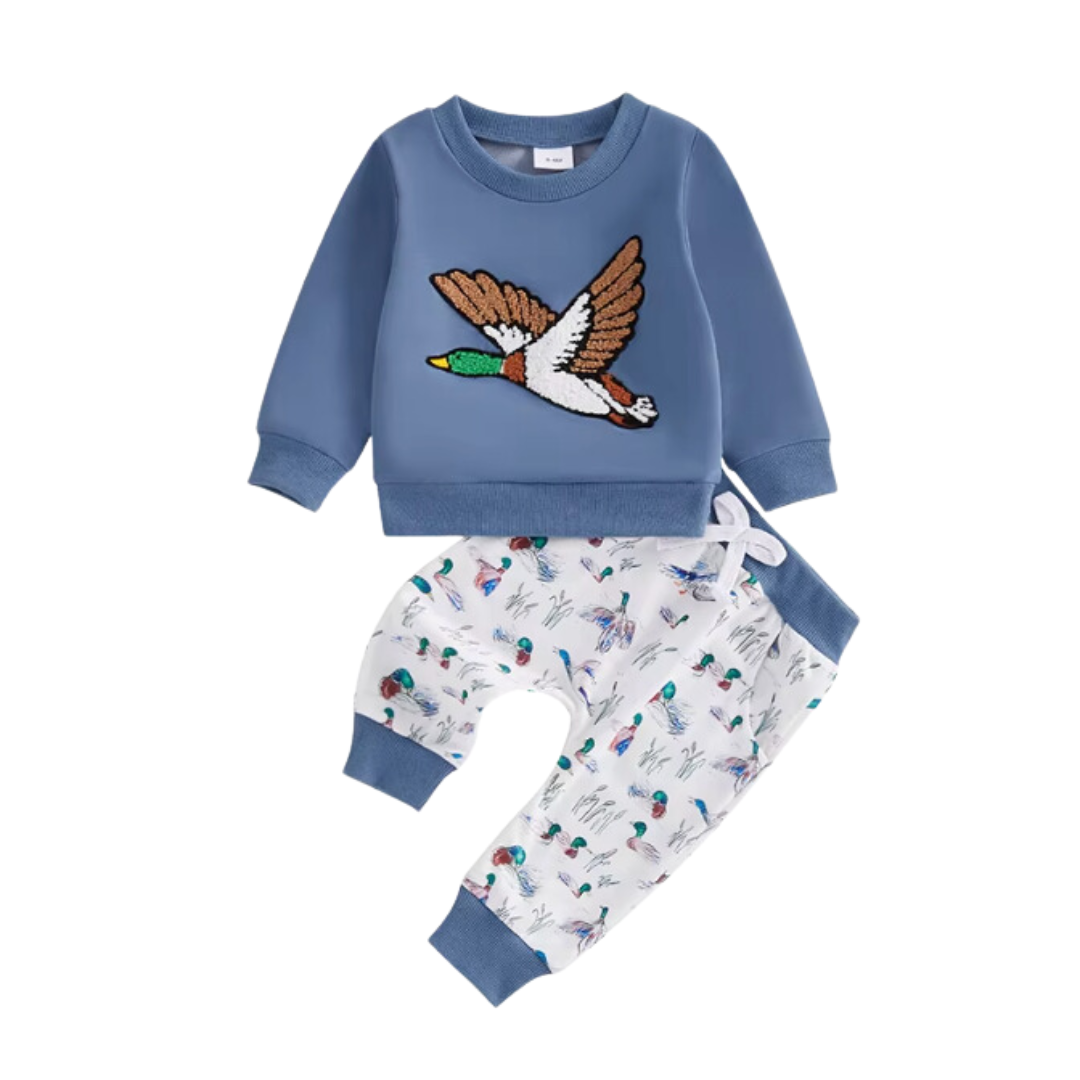 Blue Mallard Crewneck Lounge Set