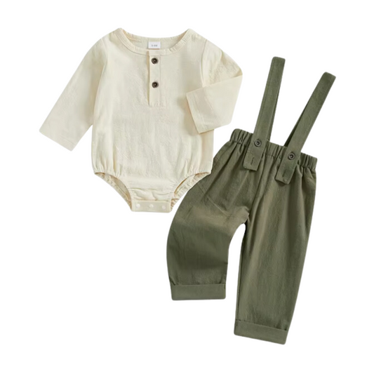 Suspender Green Suspender Set