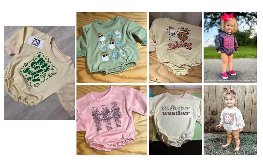 INFANT'S/TODDLER'S SWEATER CREWNECK BUBBLES