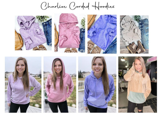 LADIES CHARLIZE CORDUROY HOODIE