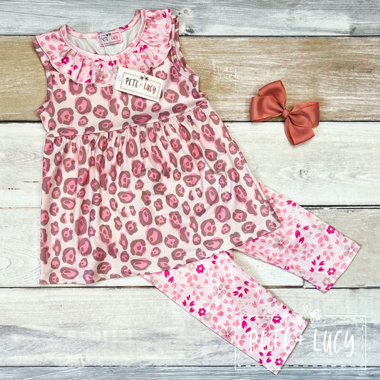 Sweet Leopard Two Piece Set