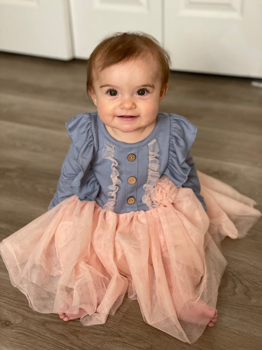 Fancy Blush Tulle Dress