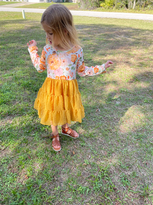 Golden Poppy Tulle Dress